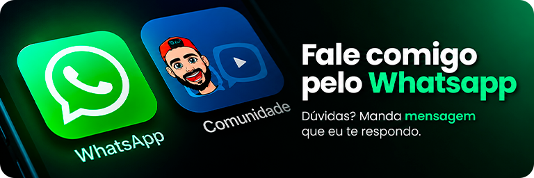 Fale comigo pelo WhatsApp: dúvidas? manda mensagem que eu te respondo